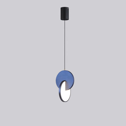 Contemporary Scandinavian Round Iron Acrylic LED Pendant Light For Bedroom