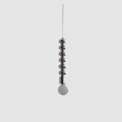 Traditional Vintage Strip Sphere Metal 1-Light Pendant Light For Bedroom