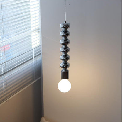 Traditional Vintage Strip Sphere Metal 1-Light Pendant Light For Bedroom