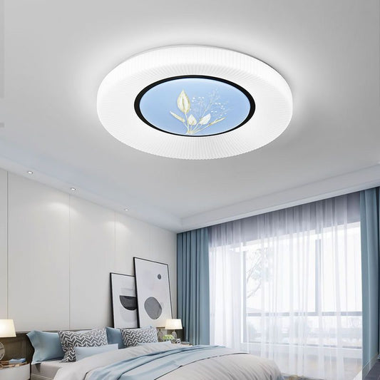 مصباح سقف LED دائري من الحديد الأكريليك بتصميم زهرة عصري بسيط لغرفة النوم 