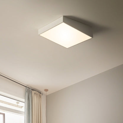 Modern Minimalist Trapezoid Iron Acrylic LED Flush-Mount Ceiling Light For Bedroom