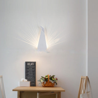 Contemporary Scandinavian Triangle Metal LED Wall Sconce Lamp For Bedroom