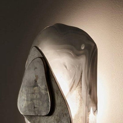 Contemporary Creative Oval Iron Crystal LED Wall Sconce Lamp For Bedroom