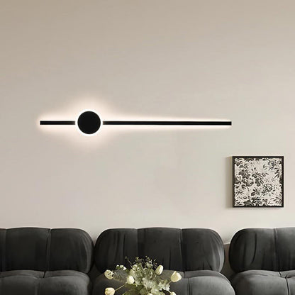 مصباح حائط LED من الأكريليك والألومنيوم طويل الشريط بتصميم عصري بسيط لغرفة النوم 