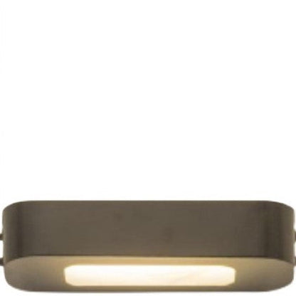 مصباح LED مستطيل الشكل معدني زجاجي بتصميم عصري بسيط لغرفة النوم 