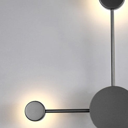 Modern Minimalist North Star Round Iron Acrylic LED Wall Sconce Lamp For Bedroom