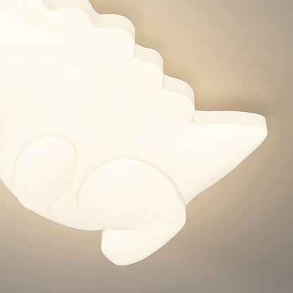 Contemporary Creative Kids Monster Iron Acrylic LED Flush Mount Ceiling Light For Bedroom