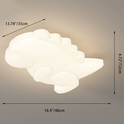 Contemporary Creative Kids Monster Iron Acrylic LED Flush Mount Ceiling Light For Bedroom