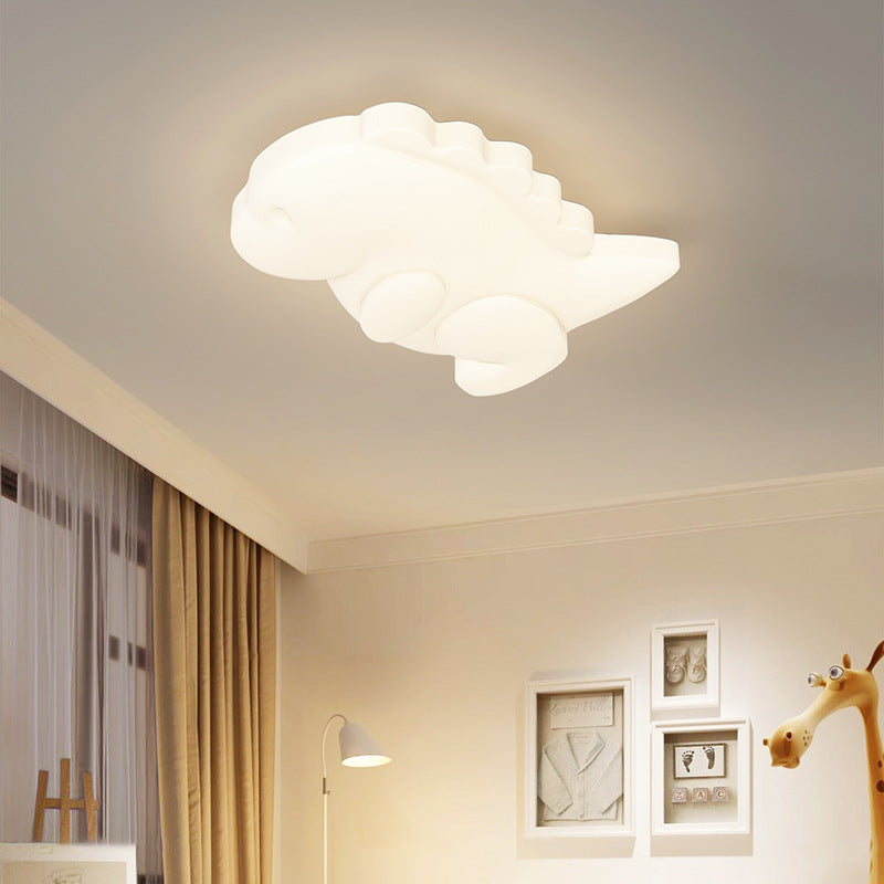 Contemporary Creative Kids Monster Iron Acrylic LED Flush Mount Ceiling Light For Bedroom