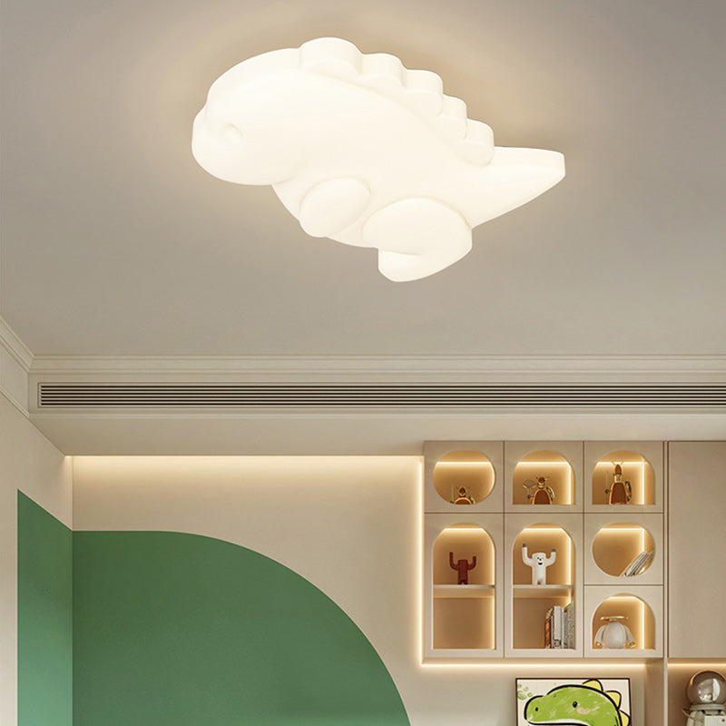 Contemporary Creative Kids Monster Iron Acrylic LED Flush Mount Ceiling Light For Bedroom