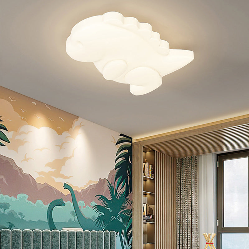 Contemporary Creative Kids Monster Iron Acrylic LED Flush Mount Ceiling Light For Bedroom