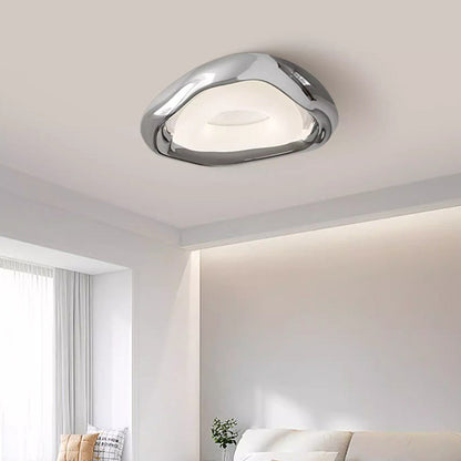 Contemporary Creative Triangle Resin Polyethylene LED Flush Mount Ceiling Light For Bedroom