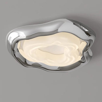 Contemporary Creative Triangle Resin Polyethylene LED Flush Mount Ceiling Light For Bedroom