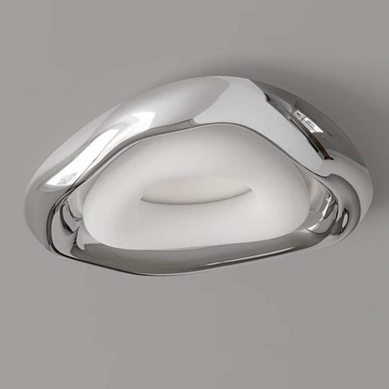Contemporary Creative Triangle Resin Polyethylene LED Flush Mount Ceiling Light For Bedroom