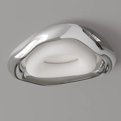 Contemporary Creative Triangle Resin Polyethylene LED Flush Mount Ceiling Light For Bedroom