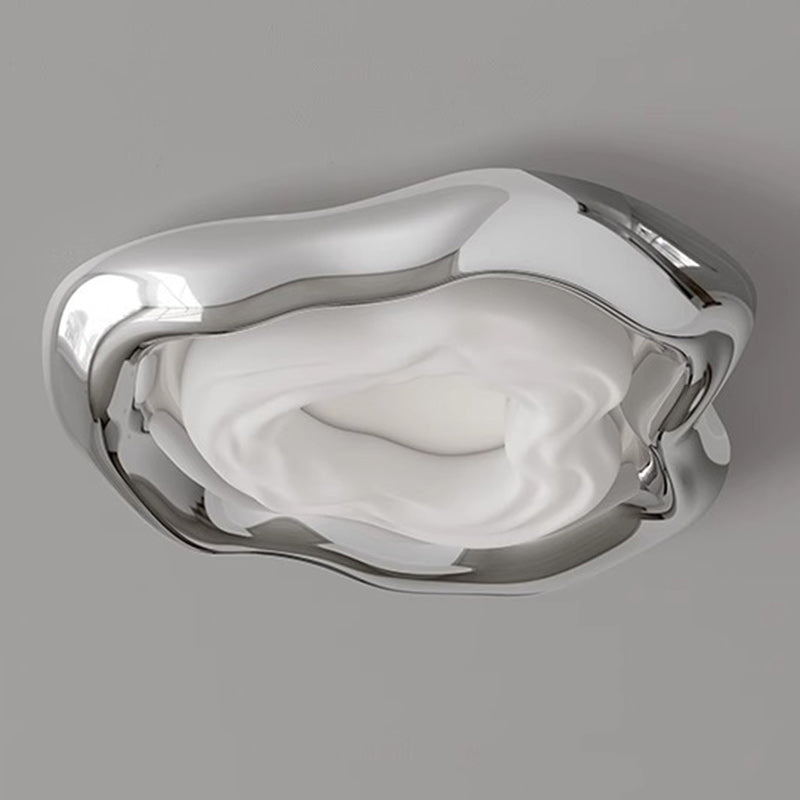 Contemporary Creative Triangle Resin Polyethylene LED Flush Mount Ceiling Light For Bedroom
