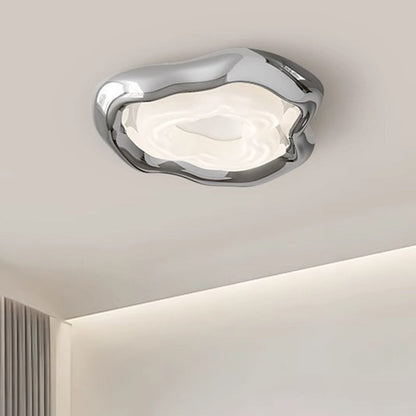 Contemporary Creative Triangle Resin Polyethylene LED Flush Mount Ceiling Light For Bedroom