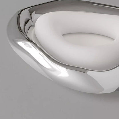 Contemporary Creative Triangle Resin Polyethylene LED Flush Mount Ceiling Light For Bedroom