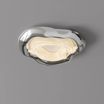 Contemporary Creative Triangle Resin Polyethylene LED Flush Mount Ceiling Light For Bedroom