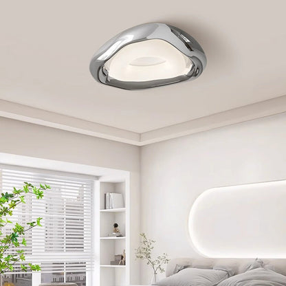 Contemporary Creative Triangle Resin Polyethylene LED Flush Mount Ceiling Light For Bedroom