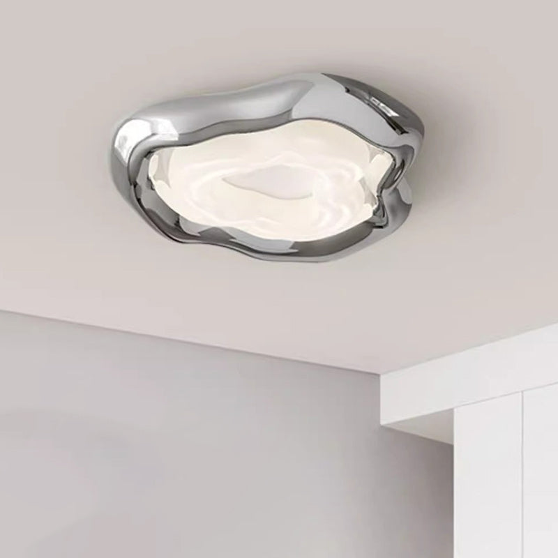 Contemporary Creative Triangle Resin Polyethylene LED Flush Mount Ceiling Light For Bedroom