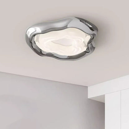 Contemporary Creative Triangle Resin Polyethylene LED Flush Mount Ceiling Light For Bedroom