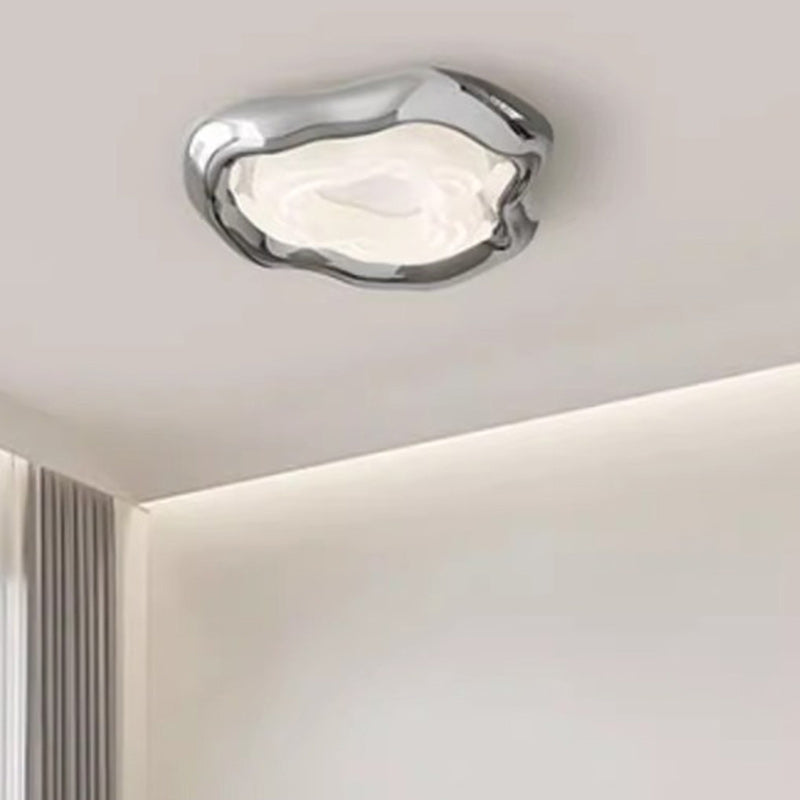 Contemporary Creative Triangle Resin Polyethylene LED Flush Mount Ceiling Light For Bedroom
