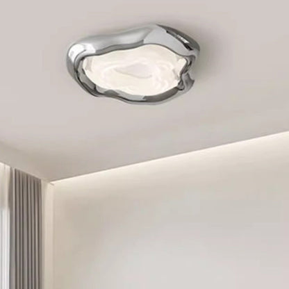 Contemporary Creative Triangle Resin Polyethylene LED Flush Mount Ceiling Light For Bedroom