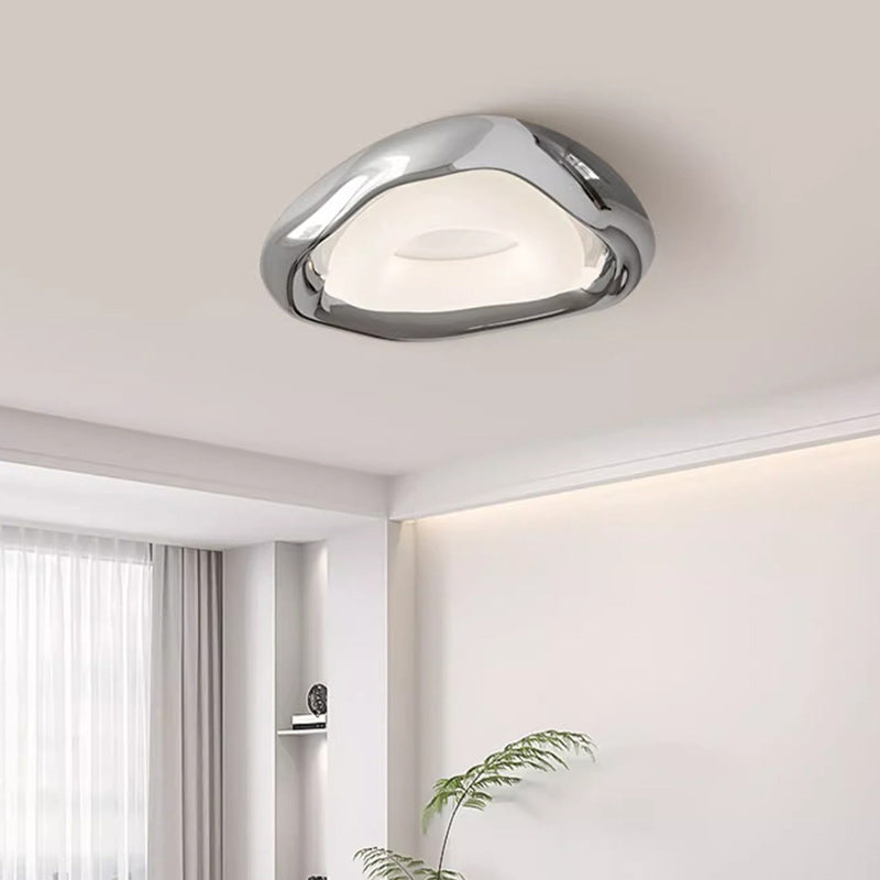 Contemporary Creative Triangle Resin Polyethylene LED Flush Mount Ceiling Light For Bedroom