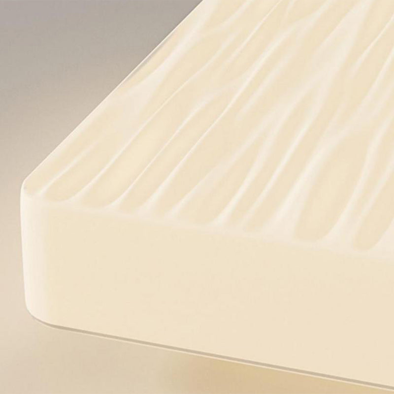 Modern Minimalist Rectangular Iron Plastic LED Flush Mount Ceiling Light For Bedroom