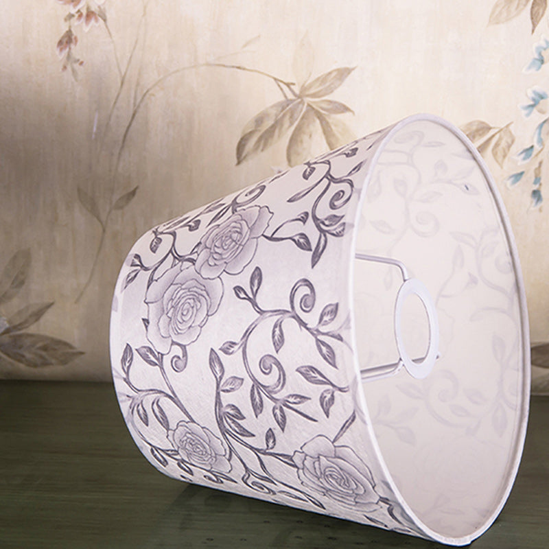 Traditional Vintage Sphere Ceramic Fabric 1-Light Table Lamp For Bedroom