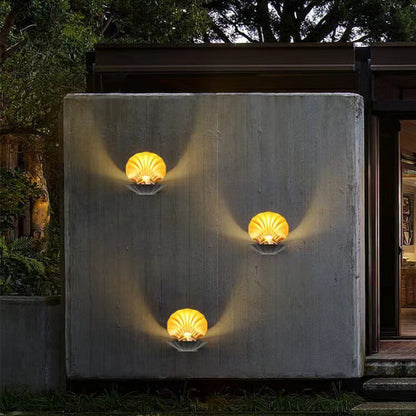 Contemporary Creative Waterproof Shell Aluminum Acrylic LED Wall Sconce Lamp For Outdoor Patio