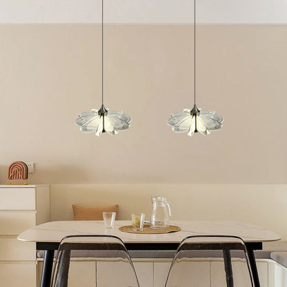 مصباح LED دائري معاصر من الأكريليك والألومنيوم بتصميم بتلات إسكندنافية لغرفة النوم 