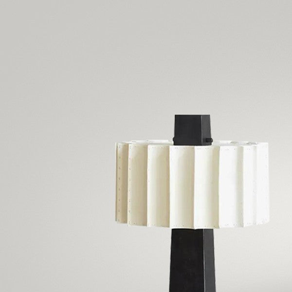 Modern Minimalist Cylinder Metal Fabric 1-Light Table Lamp For Living Room