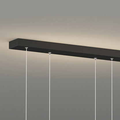 Contemporary Creative Curve Iron Aluminum Silicone Acrylic LED Chandelier Island Light For Dining Room