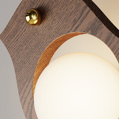 Contemporary Creative Animal Solid Wood Plastic LED Wall Sconce Lamp For Bedroom
