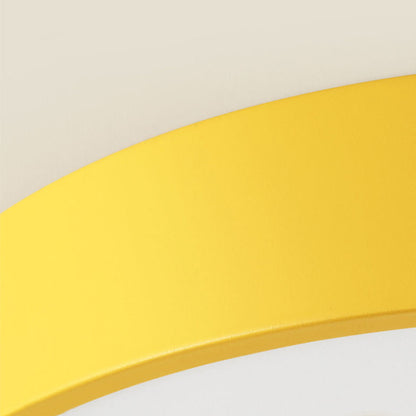 Modern Minimalist Kids Cartoon Round Iron Acrylic LED Flush Mount Ceiling Light For Bedroom