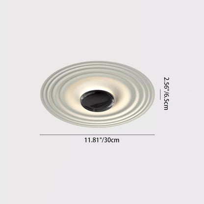 Contemporary Nordic Round Metal Plastic LED Flush Mount Ceiling Light For Bedroom