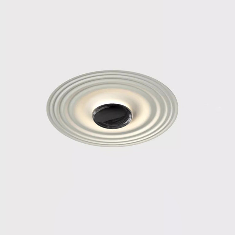 Contemporary Nordic Round Metal Plastic LED Flush Mount Ceiling Light For Bedroom