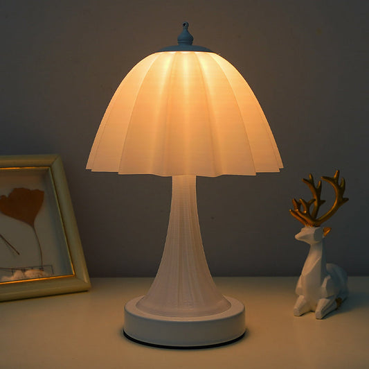 Modern Minimalist Dome Iron PLA LED Table Lamp For Bedroom
