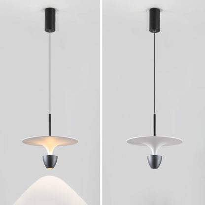 Contemporary Nordic Flying Saucer Aluminum LED Pendant Light For Bedroom
