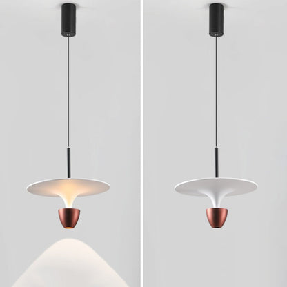 Contemporary Nordic Flying Saucer Aluminum LED Pendant Light For Bedroom