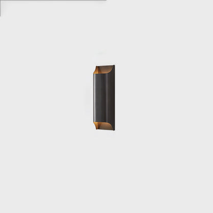 Modern Luxury Rectangular Copper 2-Light Wall Sconce Lamp For Hallway
