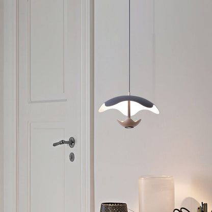 Contemporary Nordic Dome Aluminum Iron Acrylic LED Pendant Light For Bedroom