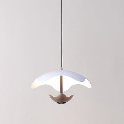 Contemporary Nordic Dome Aluminum Iron Acrylic LED Pendant Light For Bedroom