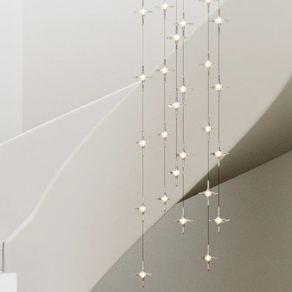 مصباح LED كريستالي معدني مخروطي بسيط عصري لغرفة النوم 