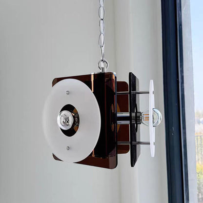 Contemporary Nordic Prism Metal Acrylic 3-Light Pendant Light For Bedroom
