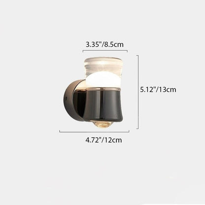 مصباح حائط LED معاصر إبداعي على شكل طائر من الحديد والأكريليك لغرفة النوم 