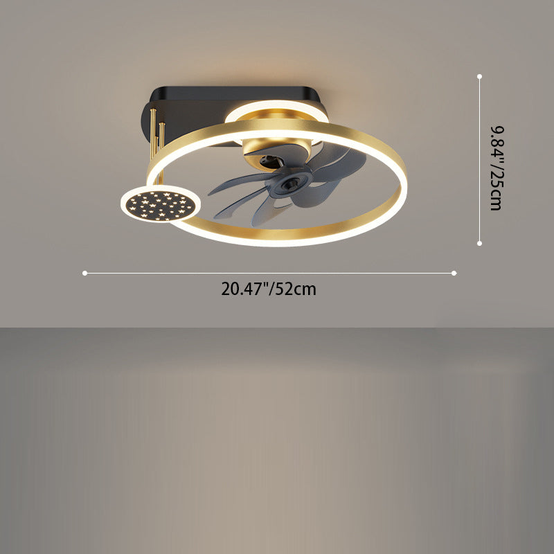 寝室用 北欧風 スクエア型 アイアン アルミ アクリル LED セミフラッシュマウント シーリングファンライト