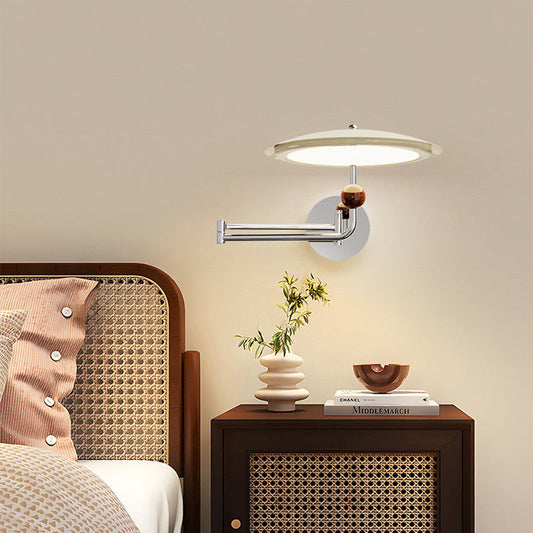 مصباح حائط LED معدني أكريليك بتصميم بسيط وعصري لغرفة النوم 